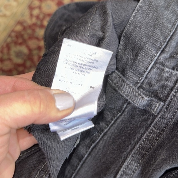 Free People jeans black magic stretch distressed sz 32 NWT NEW plus size - Picture 9 of 9